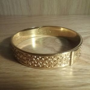 Coach Gold Bangle Bracelet
